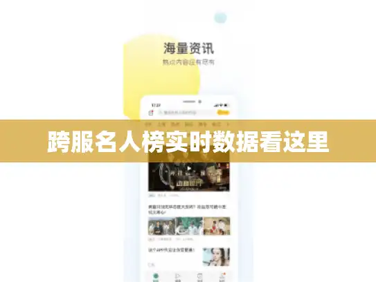跨服名人榜实时数据看这里
