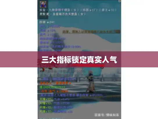 三大指标锁定真实人气