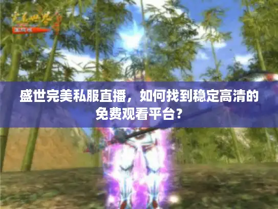 盛世完美私服直播，如何找到稳定高清的免费观看平台？