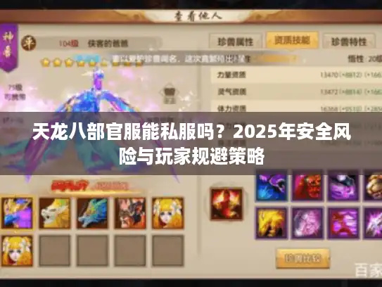 天龙八部官服能私服吗？2025年安全风险与玩家规避策略