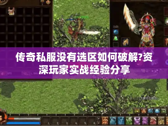 传奇私服没有选区如何破解?资深玩家实战经验分享