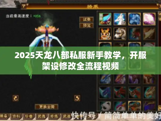 2025天龙八部私服新手教学，开服架设修改全流程视频