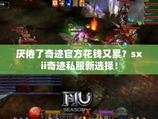 厌倦了奇迹官方花钱又累？sxii奇迹私服新选择！