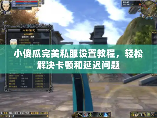 小傻瓜完美私服设置教程,轻松解决卡顿和延迟问题 小傻瓜完美私服设置教程,轻松解决卡顿和延迟问题