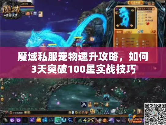 魔域私服宠物速升攻略,如何3天突破100星实战技巧 魔域私服宠物速升攻略,如何3天突破100星实战技巧
