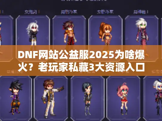 DNF网站公益服2025为啥爆火？老玩家私藏3大资源入口在这