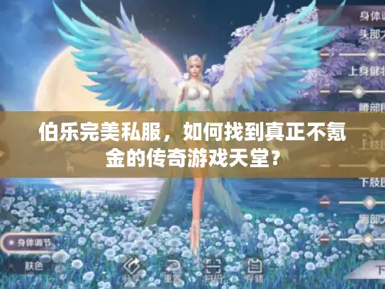 伯乐完美私服，如何找到真正不氪金的传奇游戏天堂？