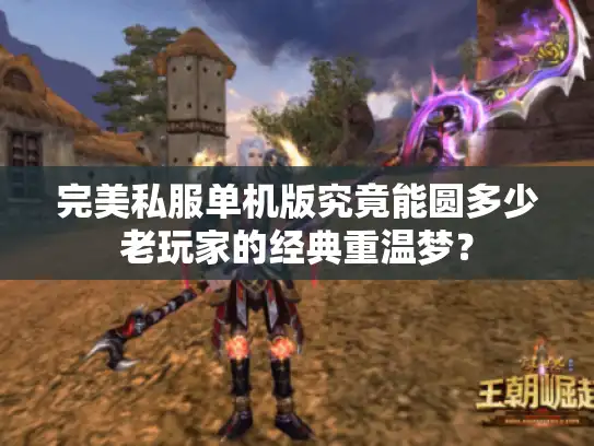 完美私服单机版究竟能圆多少老玩家的经典重温梦？