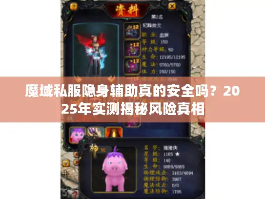 魔域私服隐身辅助真的安全吗？2025年实测揭秘风险真相