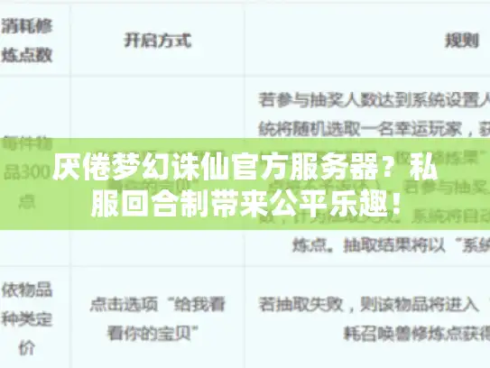 厌倦梦幻诛仙官方服务器？私服回合制带来公平乐趣！