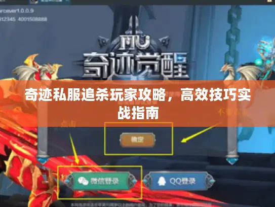 奇迹私服追杀玩家攻略，高效技巧实战指南