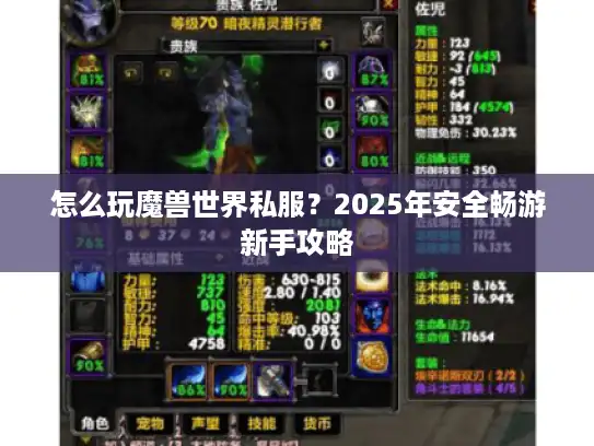 怎么玩魔兽世界私服？2025年安全畅游新手攻略