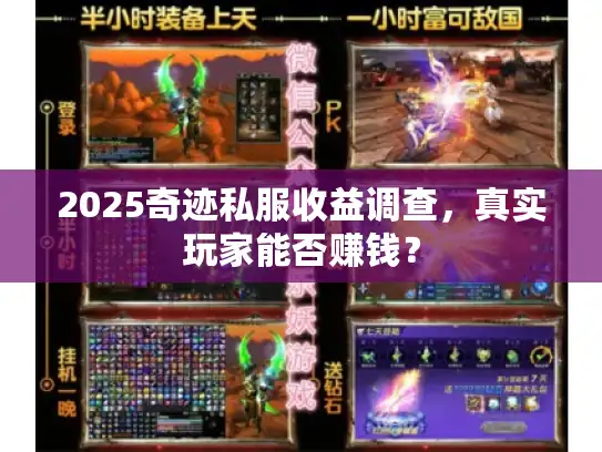 2025奇迹私服收益调查,真实玩家能否赚钱? 2025奇迹私服收益调查,真实玩家能否赚钱?