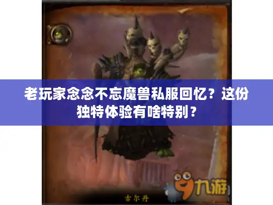 老玩家念念不忘魔兽私服回忆？这份独特体验有啥特别？