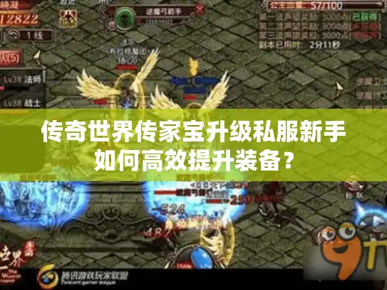 传奇世界传家宝升级私服新手如何高效提升装备？