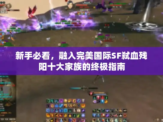 新手必看，融入完美国际SF弑血残阳十大家族的终极指南