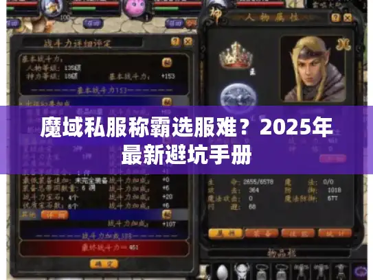 魔域私服称霸选服难？2025年最新避坑手册