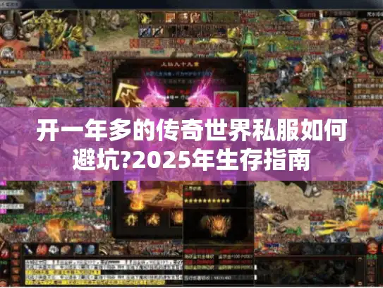 开一年多的传奇世界私服如何避坑?2025年生存指南