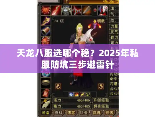 天龙八服选哪个稳？2025年私服防坑三步避雷针