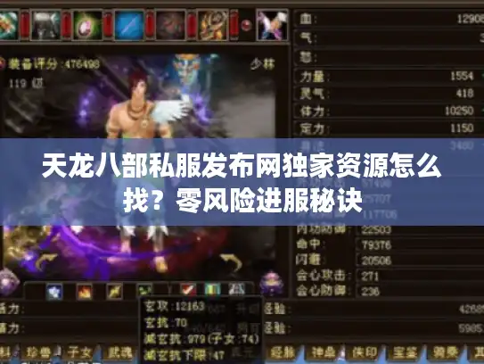 天龙八部私服发布网独家资源怎么找？零风险进服秘诀