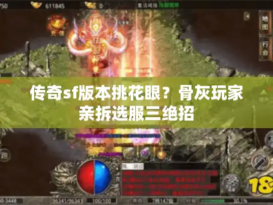 传奇sf版本挑花眼？骨灰玩家亲拆选服三绝招