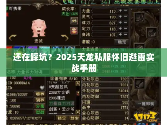 还在踩坑?2025天龙私服怀旧避雷实战手册 还在踩坑?2025天龙私服怀旧避雷实战手册