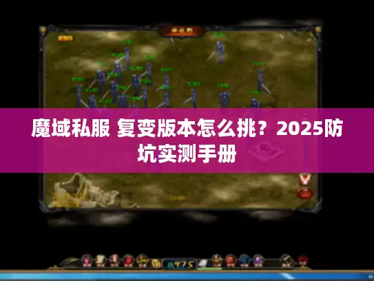 魔域私服 复变版本怎么挑？2025防坑实测手册