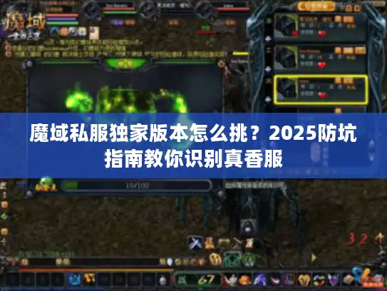 魔域私服独家版本怎么挑？2025防坑指南教你识别真香服