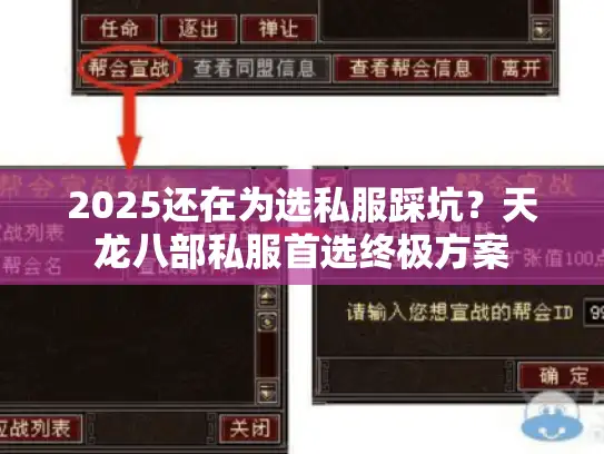 2025还在为选私服踩坑？天龙八部私服首选终极方案