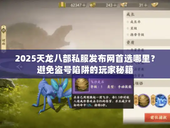 2025天龙八部私服发布网首选哪里？避免盗号陷阱的玩家秘籍