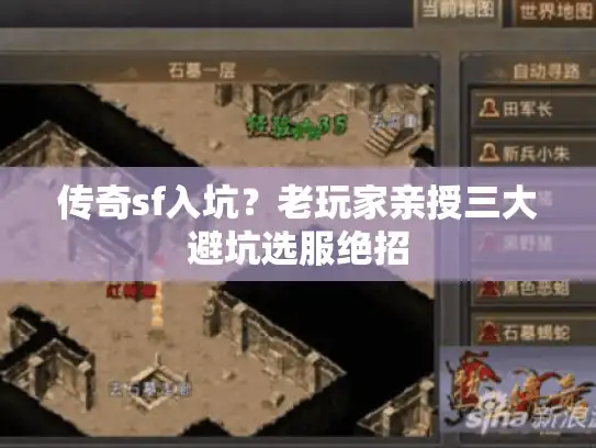 传奇sf入坑?老玩家亲授三大避坑选服绝招 传奇sf入坑?老玩家亲授三大避坑选服绝招