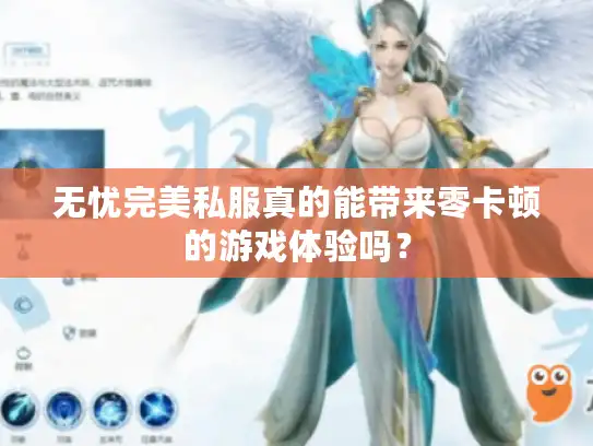 无忧完美私服真的能带来零卡顿的游戏体验吗？