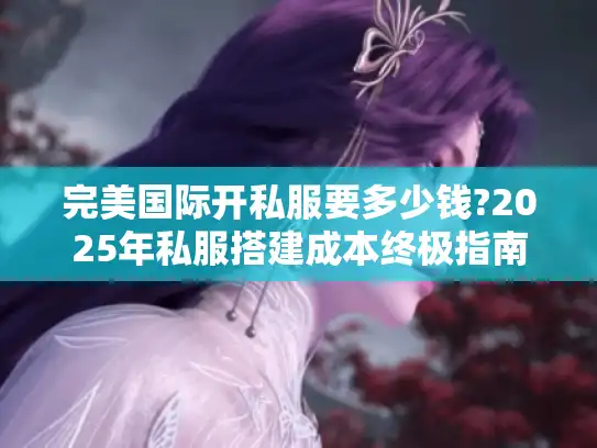完美国际开私服要多少钱?2025年私服搭建成本终极指南