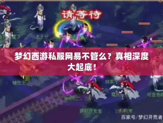 梦幻西游私服网易不管么？真相深度大起底！