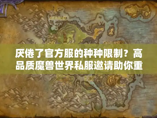 厌倦了官方服的种种限制？高品质魔兽世界私服邀请助你重燃激情
