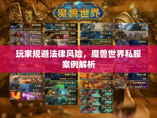 玩家规避法律风险，魔兽世界私服案例解析