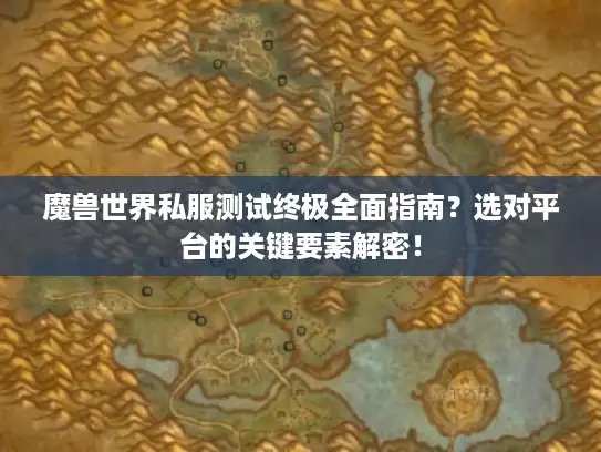 魔兽世界私服测试终极全面指南？选对平台的关键要素解密！
