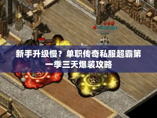 新手升级慢？单职传奇私服超霸第一季三天爆装攻略