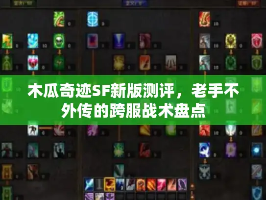 木瓜奇迹SF新版测评，老手不外传的跨服战术盘点
