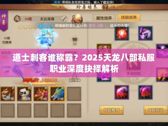 道士刺客谁称霸?2025天龙八部私服职业深度抉择解析 道士刺客谁称霸?2025天龙八部私服职业深度抉择解析