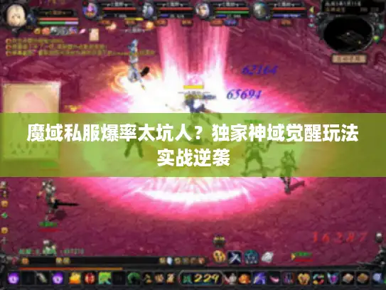 魔域私服爆率太坑人？独家神域觉醒玩法实战逆袭