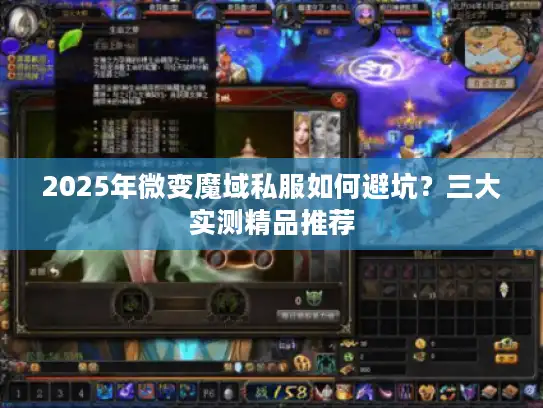 2025年微变魔域私服如何避坑？三大实测精品推荐