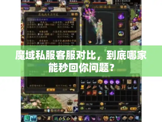 魔域私服客服对比，到底哪家能秒回你问题？