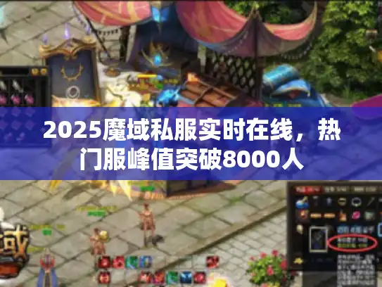 2025魔域私服实时在线，热门服峰值突破8000人