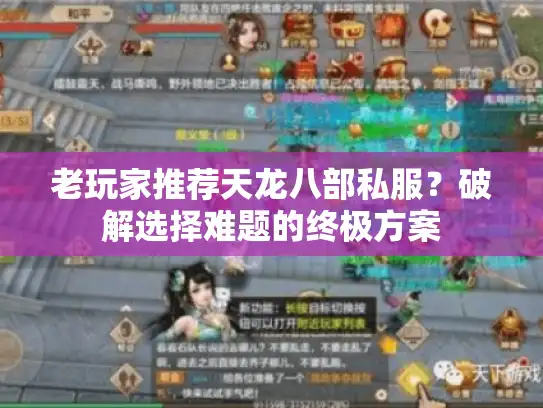 老玩家推荐天龙八部私服？破解选择难题的终极方案