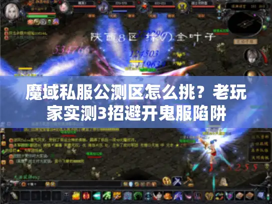 魔域私服公测区怎么挑?老玩家实测3招避开鬼服陷阱 魔域私服公测区怎么挑?老玩家实测3招避开鬼服陷阱