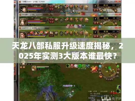 天龙八部私服升级速度揭秘，2025年实测3大版本谁最快？