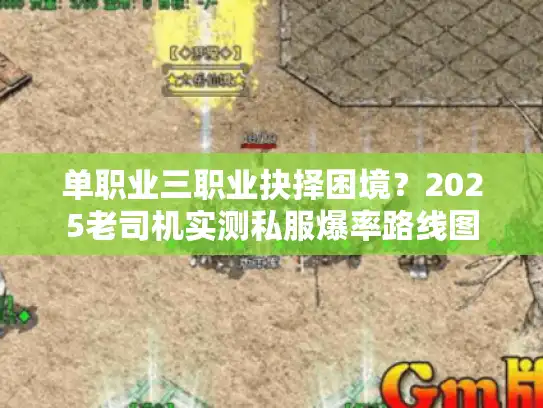 单职业三职业抉择困境？2025老司机实测私服爆率路线图