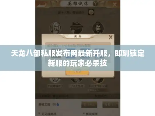 天龙八部私服发布网最新开服，即刻锁定新服的玩家必杀技