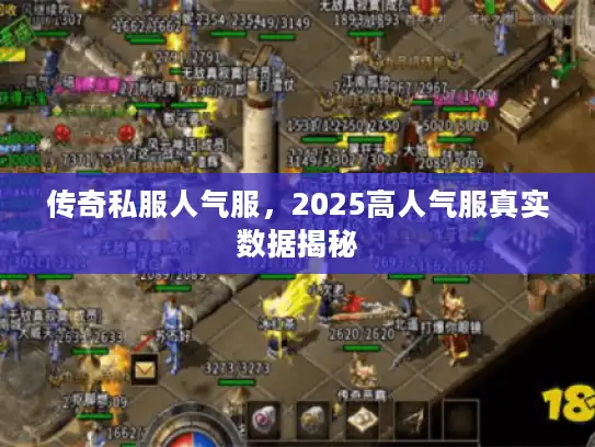传奇私服人气服，2025高人气服真实数据揭秘